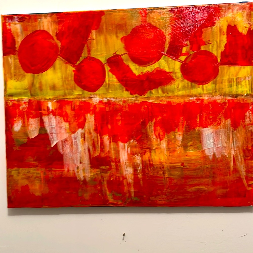 Original Oil Painting “Pepperoni Sky”